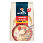 Quaker Oats Instant Oatmeal - Smooth & Creamy (Free 100g)