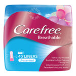Carefree Breathable Pantiliners - Unscented