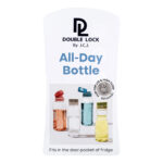 Double Lock 1.2L Water Bottle - Bright Pink - Image 3