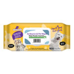 Woosh Antibacterial Pet Wipes - Baby Powder Scented