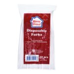 HomeProud Disposable Forks - White