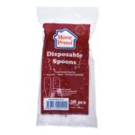 HomeProud Disposable Spoons - White