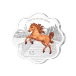 2026 MAS SG Lunar Horse 1 oz 999 Fine Silver Coin