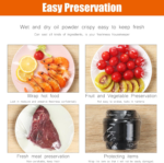 Household Portable Rechargeable Vacuum Sealer 2 in 1 Mini Snack Heat Sealer Snack Plastic Bag White Vacuum Household Daily Storage Bag - Image 5